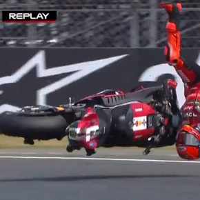 El palazo de Marc Márquez que terminó en fractura en el MotoGP en Francia
