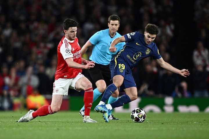 Julián en la semi de Champions vs. Arsenal (REUTERS).
