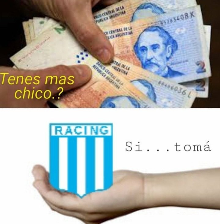 Las gastadas de los hinchas de Caracas (y algunos de Independiente) a Racing.