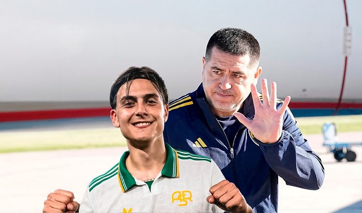Riquelme y Dybala. ¿Se juntan en Boca?