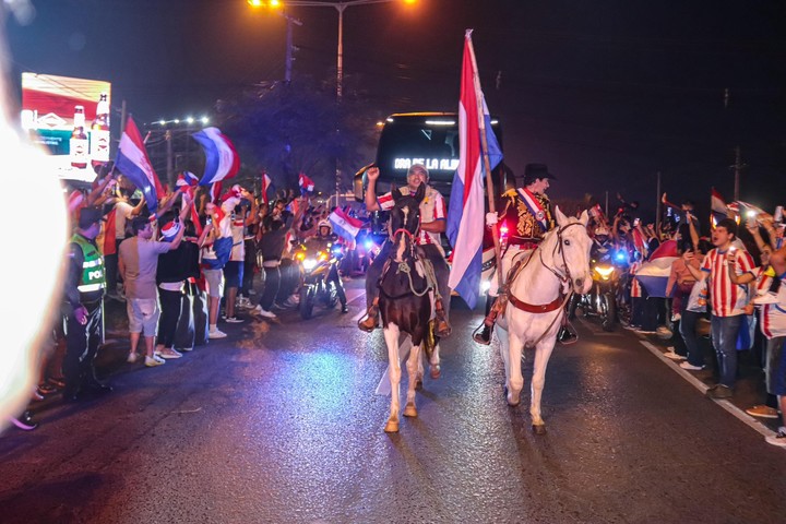 La despedida de Paraguay hacia el Mundial. (Prensa Paraguay)