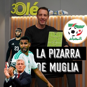 La pizarra de Vicente Muglia: así juega Argelia