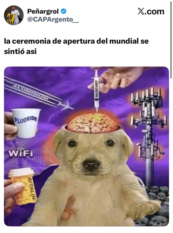 La reacción de la gente al show