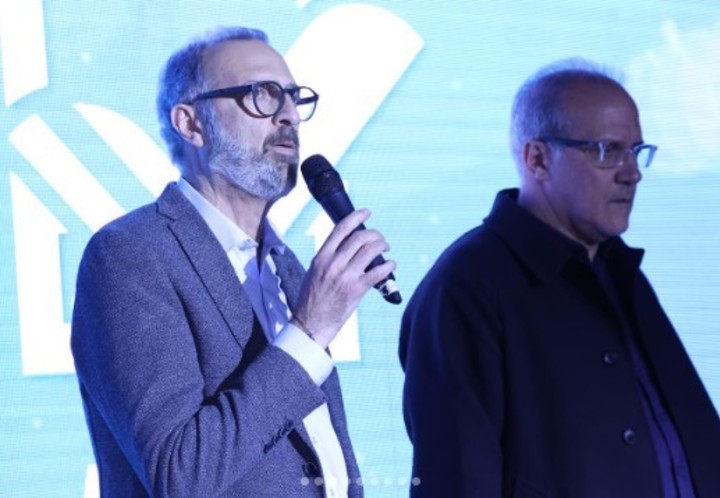 Daniel Castellani y Marcelo Méndez, cuando eran los DT de Las Panteras y los varones.