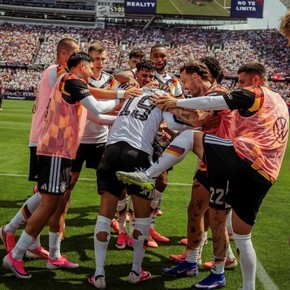 Alemania le ganó a Estados Unidos en un atractivo partido antes del debut en el Mundial