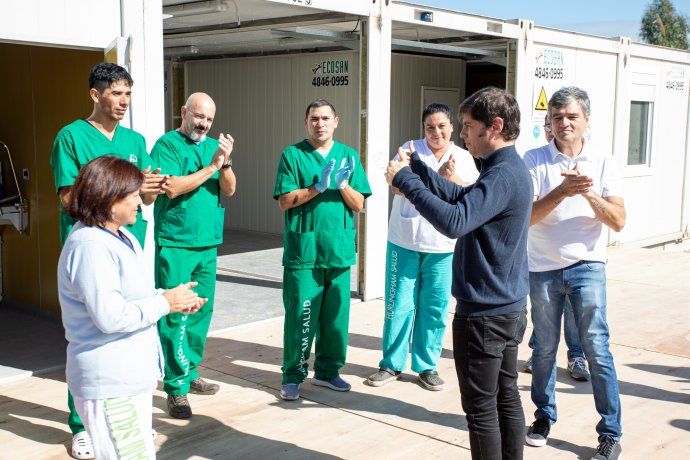 El gobernador de la provincia de Buenos Aires, Axel Kicillof, visitó el municipio de Hurlingham donde se está construyendo un Hospital Modular de Emergencia (HME). El gobernador de la provincia de Buenos Aires, Axel Kicillof, visitó el municipio de Hurlingham donde se está construyendo un Hospital Modular de Emergencia (HME).