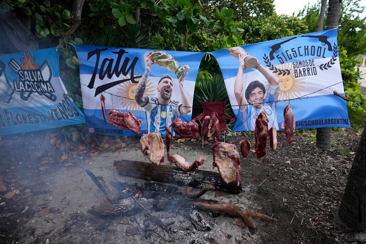 Asado argentino en Miami Beach.