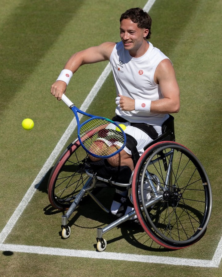 Alfie Hewett será el próximo rival de Gusti Fernández en Wimbledon. (@wimbledon en IG).