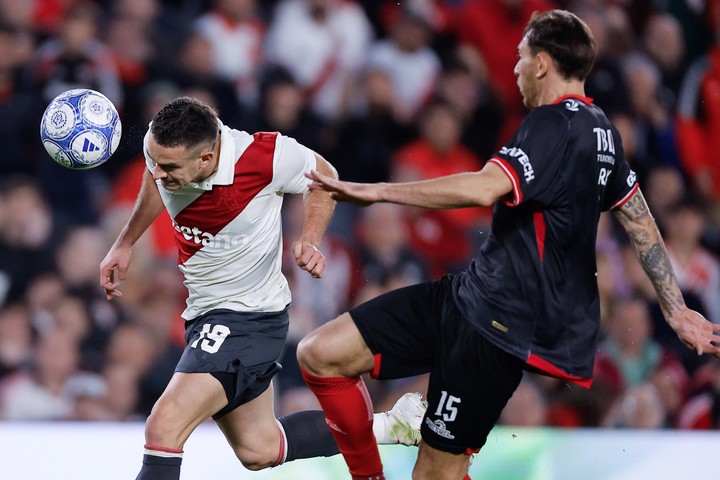 Borré fue titular en el Monumental.