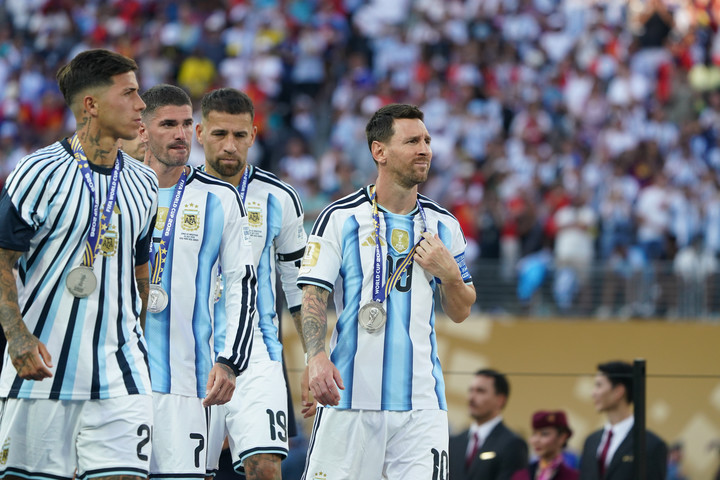 El rostro de Messi en el MetLife (Juano Tesone/Enviado especial).
