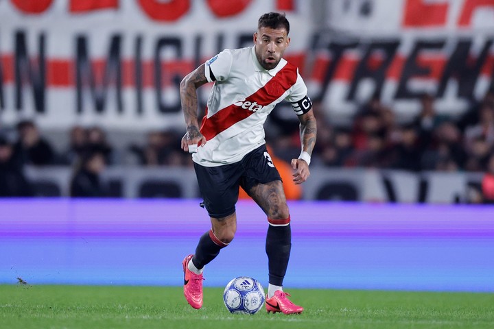 Otamendi, nuevo capitán de River. Foto: EFE/ Juan Ignacio Roncoroni