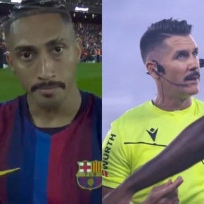 Similar a Espinoza, un árbitro protagonizó un particular momento en el sorteo de Barcelona - Athletic: el video