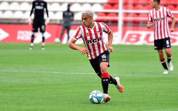 Lucas “Tití” Rodríguez, jugando para Estudiantes de La Plata.