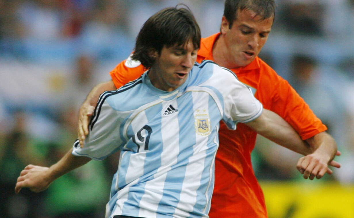 La primera aparición mundialista de Messi. (Reuters_enrique marcarian)