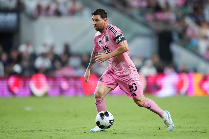 Lionel Messi volvió a jugar en Inter Miami tras la perdida de su padre (AFP).