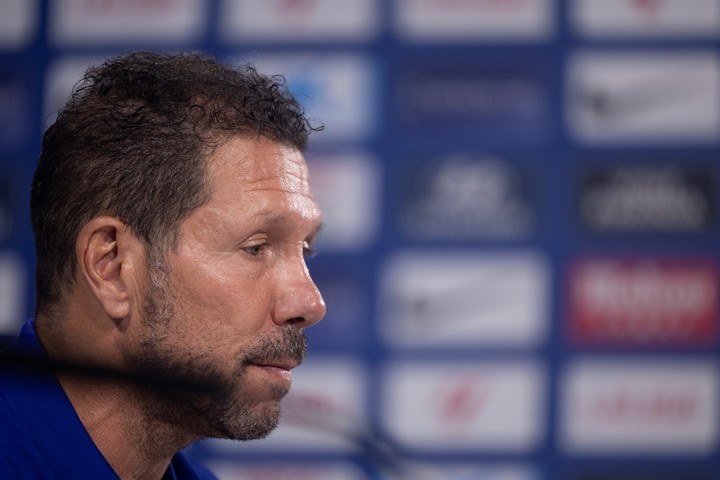 Diego Simeone en conferencia. (EFE)