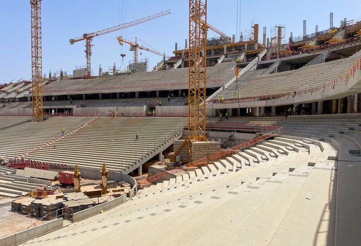 El Hassan II se encuentra en pleno proceso de construcción. (REUTERS)