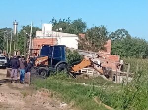 PROTEGER LAS LAGUNAS PARA PREVENIR ANEGAMIENTOS: INTERVINIERON EN VILLA PROSPERIDAD