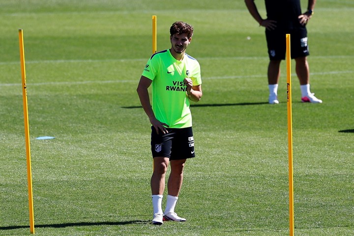 Julián Alvarez volvió a los entrenamientos del Atlético de Madrid. (EFE/ Rodrigo Jiménez)