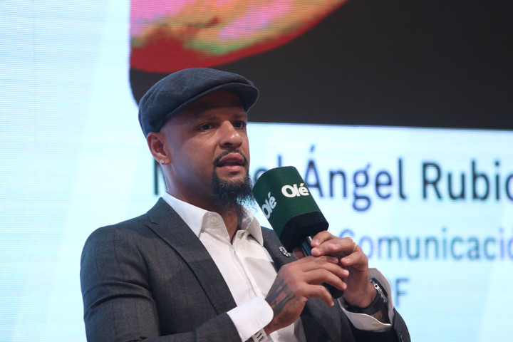 Felipe Melo en el Ole Summit. Foto: Carlos Roberto Bairo