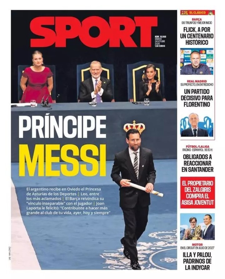 Tapas de Lionel Messi.