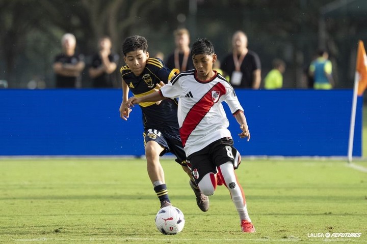 River goleó 4-1 a Boca en un torneo internacional Sub 13 (LaLiga Futures).