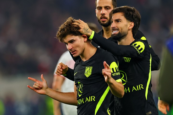 Julián Álvarez viene de convertir en Champions ante Stuttgart (EFE).
