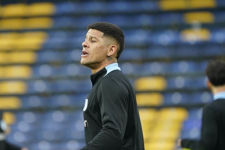 Marcos Rojo en Racing. FOTO: De La Orden