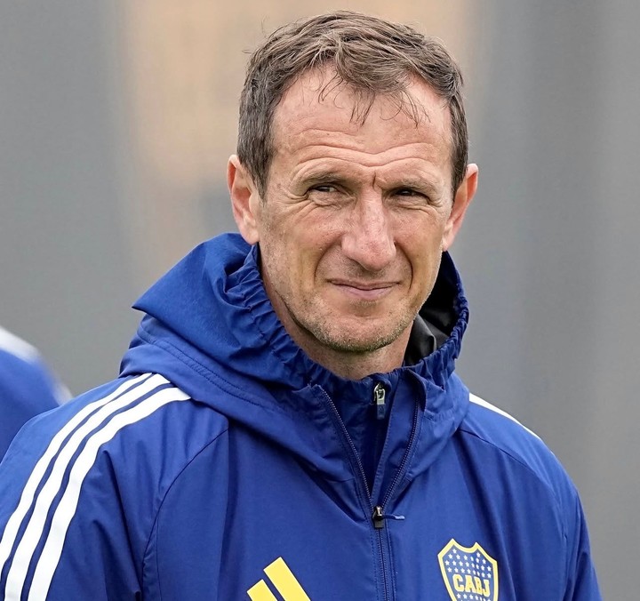 Arruabarrena, en la práctica de Boca. (Prensa Boca)