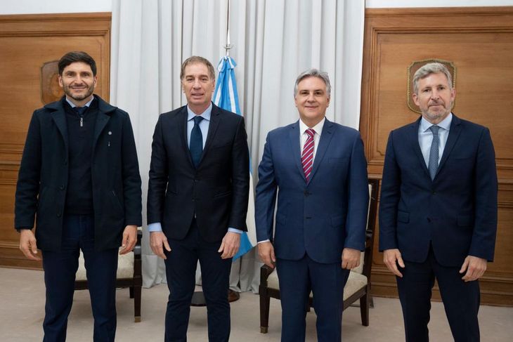 Los gobernadores de la Región Centro se reunieron en agosto con Diego Santilli.