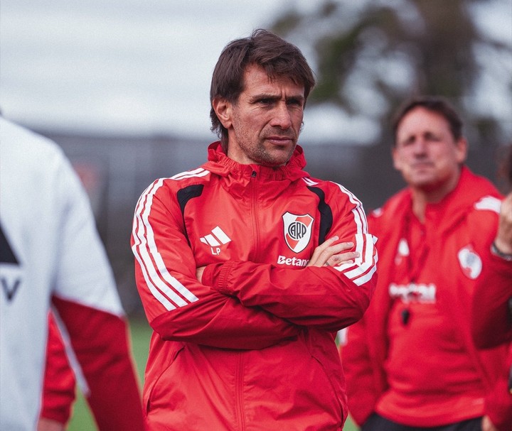 Leonardo Ponzio, DT de River, en el Camp (Prensa River).