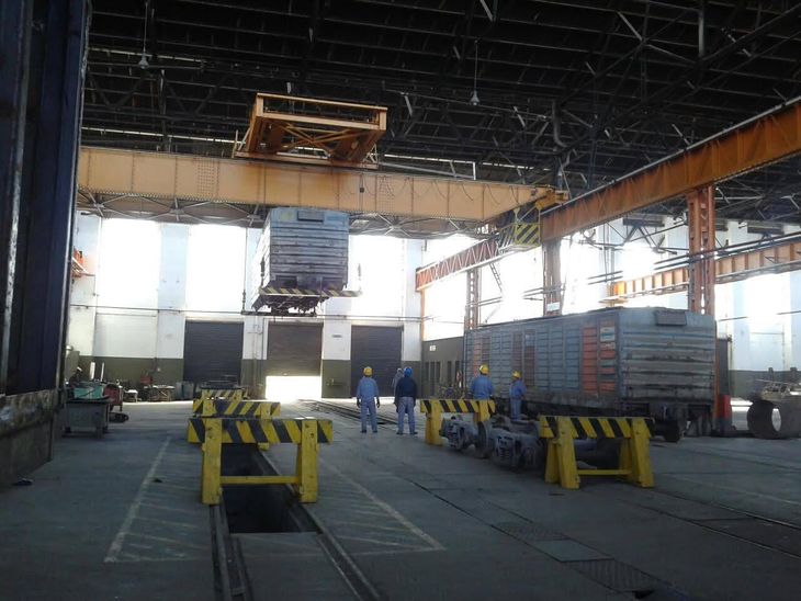 En los Talleres Ferroviarios de Tafí Viejo se realizan reparaciones y su dotación es de 50 trabajadores.